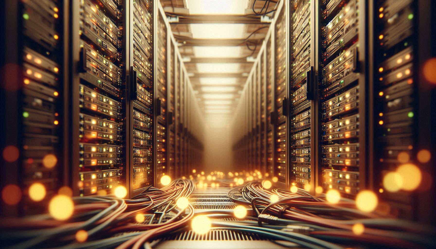 Rechenzentrum mit Server Hosting