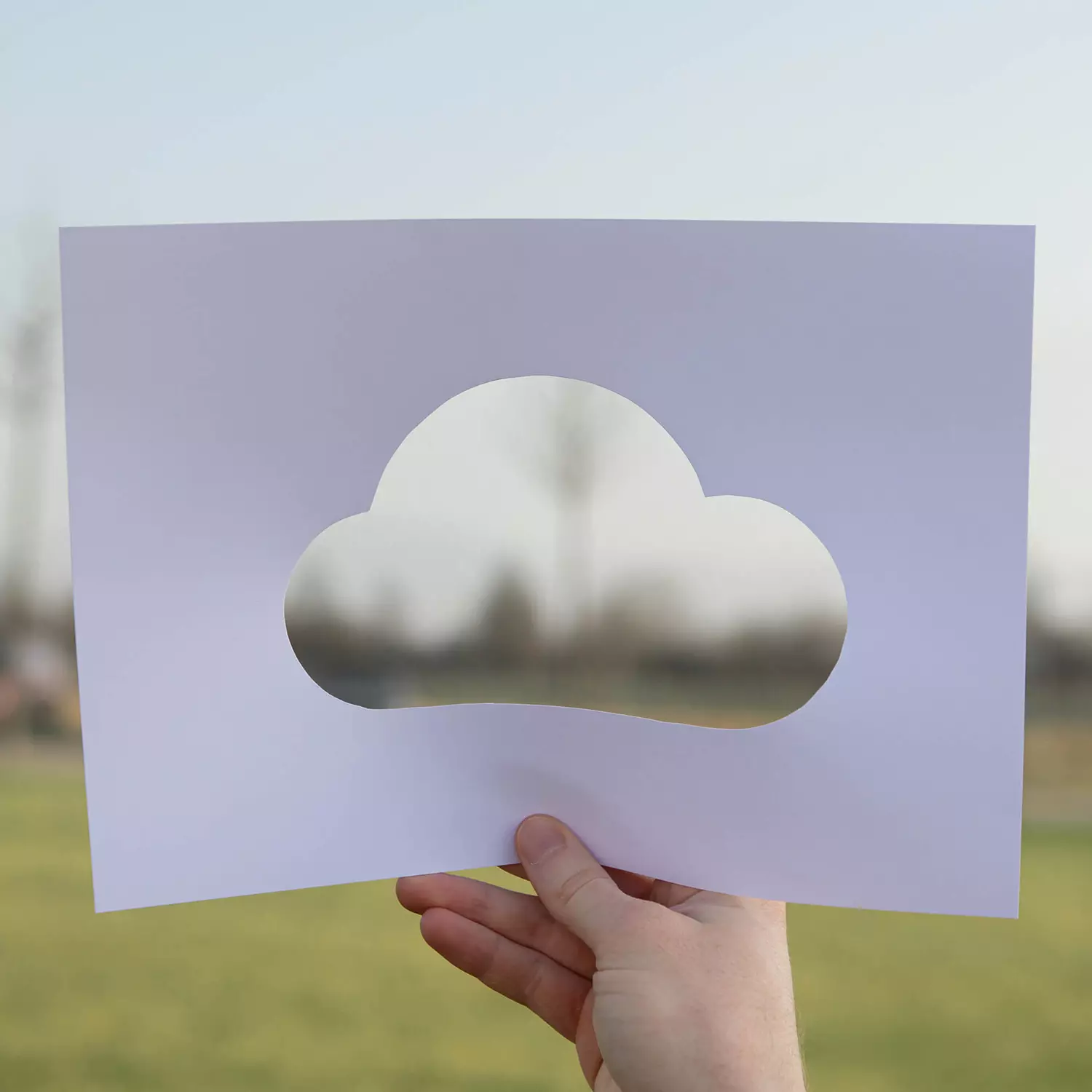 Foto mit Wolke