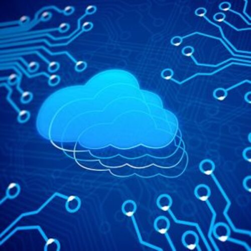 Cloudwolke auf einer Platine